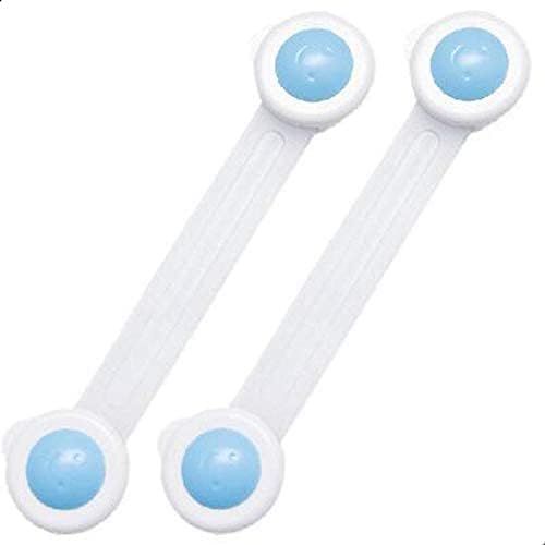 Multi-Purpose Baby Safety Locks for Fridge, Cabinets & Cupboards – Child Proof Safety Latches, Strong adhesive safety lock keeps children from opening fridges, cabinets, and drawers.
