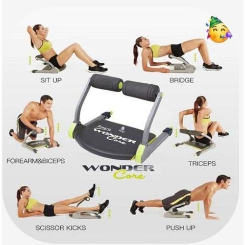 Smart WonderCore – Full Body Fitness & Exercise Trainer, Targets abs, arms, legs, and back for full-body workouts, Adjustable resistance for beginner to advanced levels.