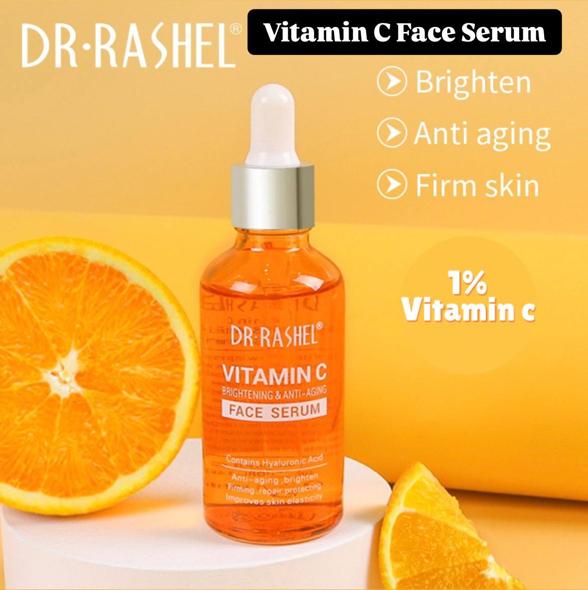 DR RASHEL Vitamin C face serum for Anti-aging , Anti-wrinkle And Moisturizing Skin