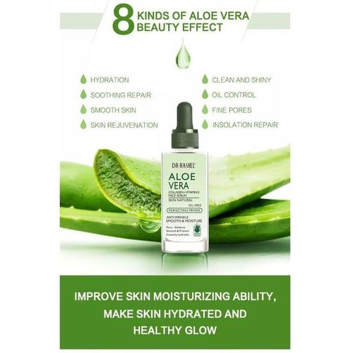 Dr. Rashel Aloe Vera Collagen + Vitamin E Face Serum - Anti-Wrinkle, Smoothen, Moisturize Perfecting Primer