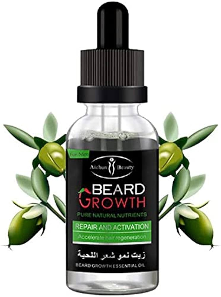 Beard Growth Oil Beard Wax Balm Hair Loss Products Leave-In Conditioner for Groomed Chest Hair Moustache Oil Beard Care 30ml