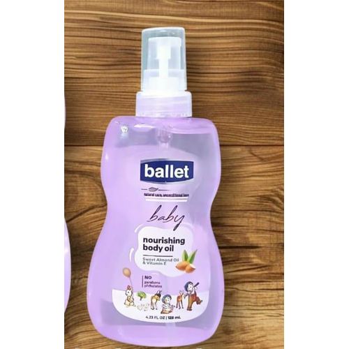 Ballet Baby Nourishing Body Oil Enriched With Sweet Almond and Vitamin E Deeply moisturizes and Protects Against Dryness for both Adults and Baby