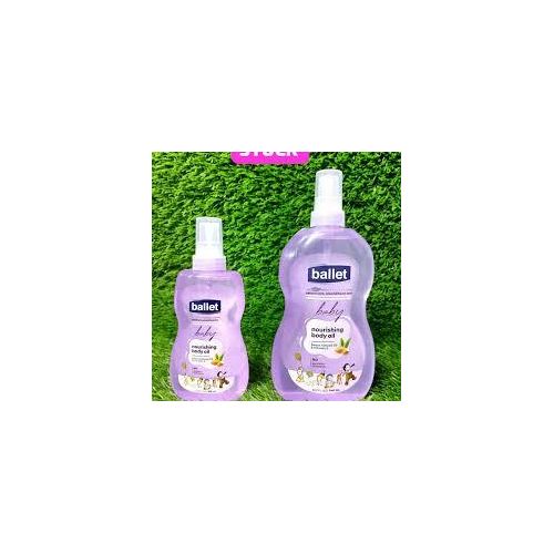 Ballet Baby Nourishing Body Oil Enriched With Sweet Almond and Vitamin E Deeply moisturizes and Protects Against Dryness for both Adults and Baby