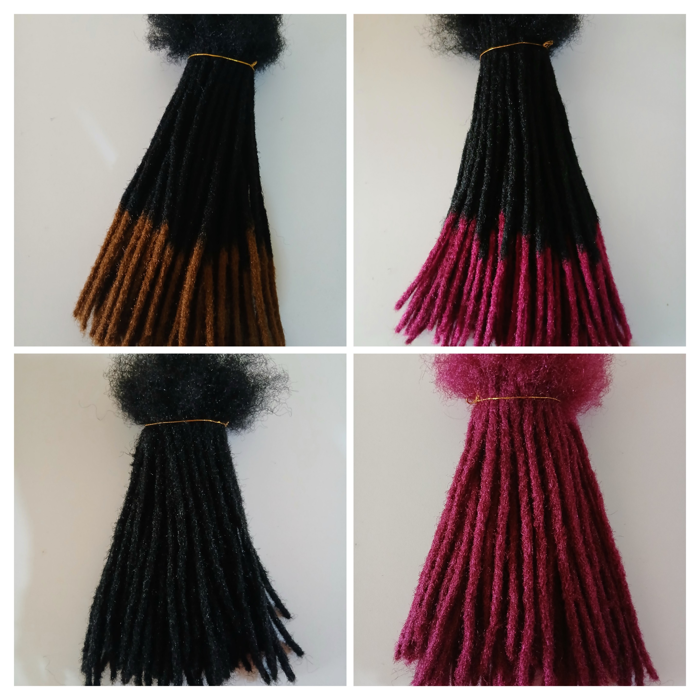 Artificial Dreadlocks-70pieces for full head lightweight and easy to install. Reusable.For both males and females