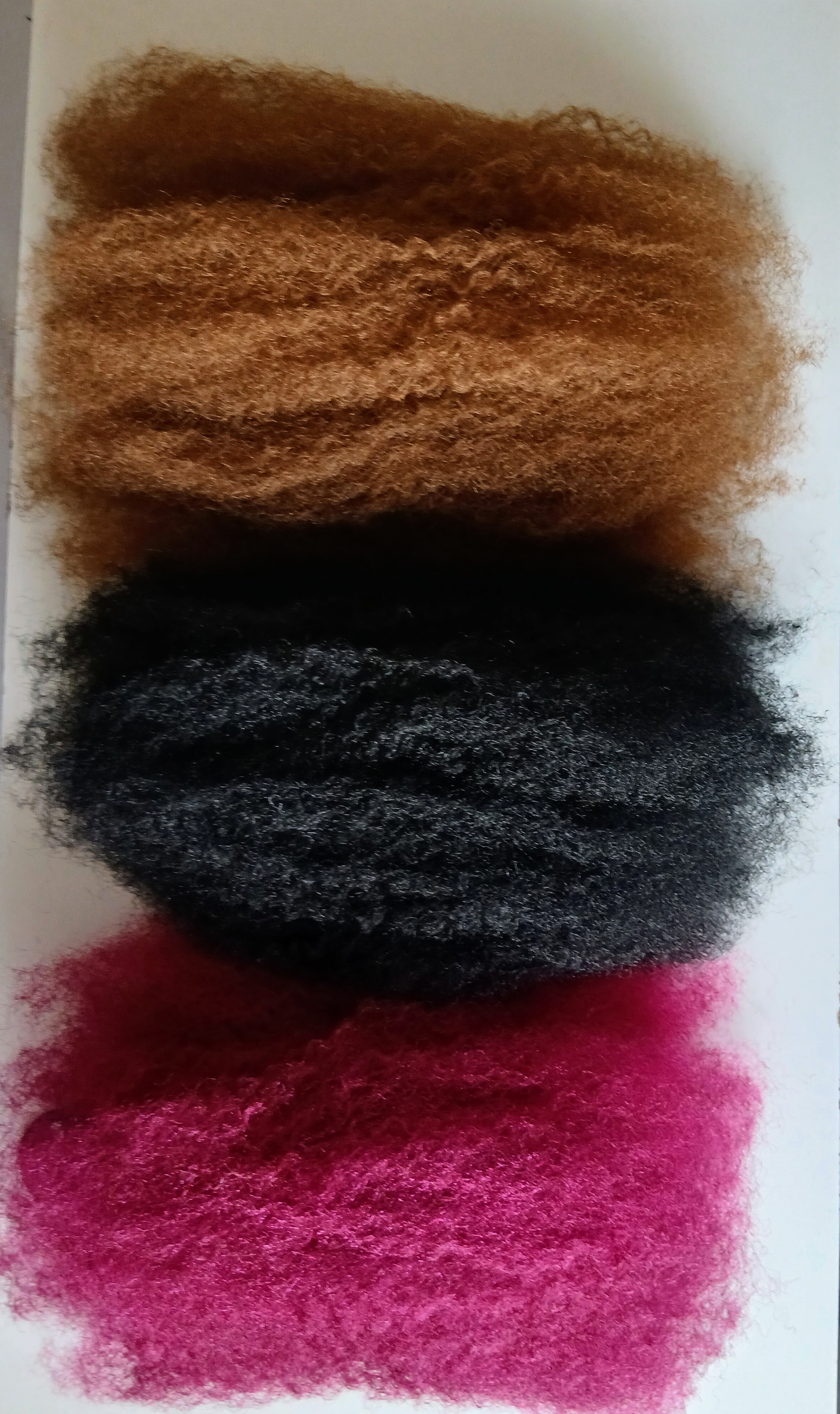 Synthetic hair for Artificial dreadlocks,Faux locs,Riri locs etc. Light weight and  chunky, Natural  textures and easy to crotchet.