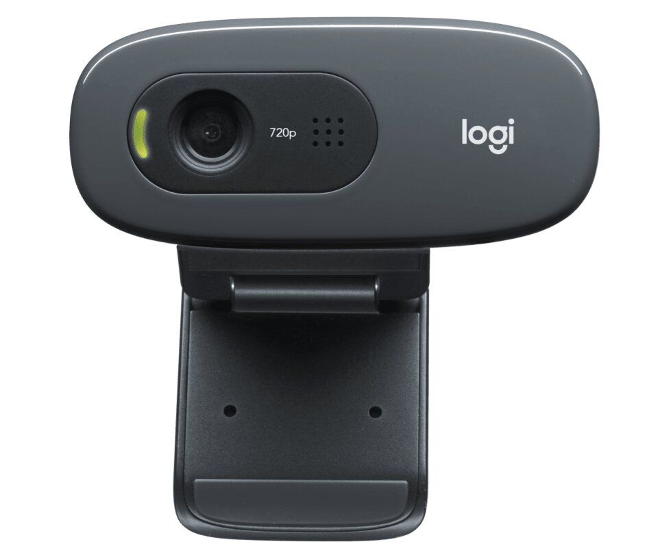 Logitech C270 HD 720p USB Webcam for Desktop & Laptop | Built-in Noise-Reducing Microphone | Auto Light Correction | Wide Screen Video Calling Camera | Plug & Play for Zoom, Skype, Microsoft Teams etc
