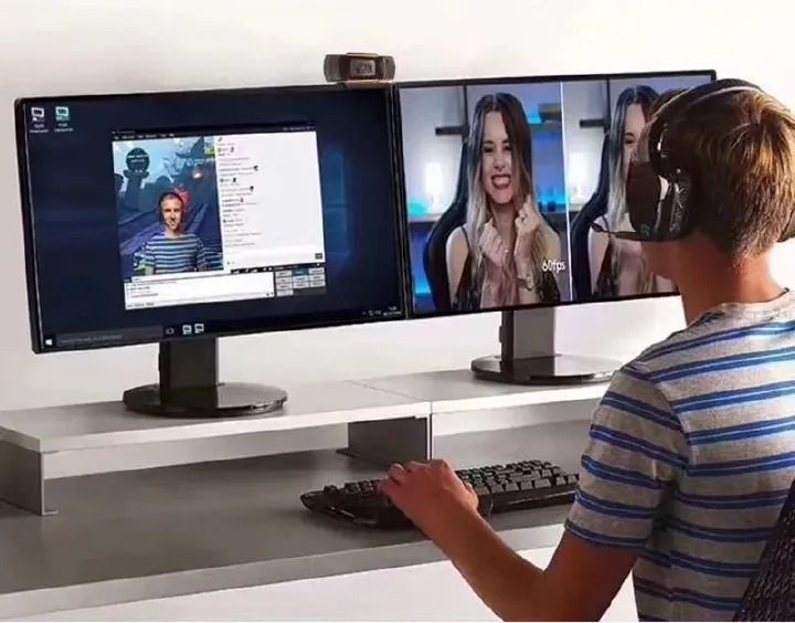 Full HD 1080p USB Web Camera with Autofocus | Dual Noise Reduction Microphones | 80° Wide Angle Lens | Privacy Cover | Plug & Play Webcam for Desktop & Laptop | Zoom, Teams, Skype Video Calls