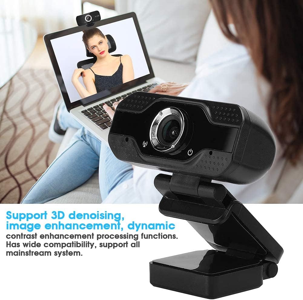 Webcam Computer Laptop 1080P Microphone Live Broadcast Video Calling Web Cameras Conference PC Camera