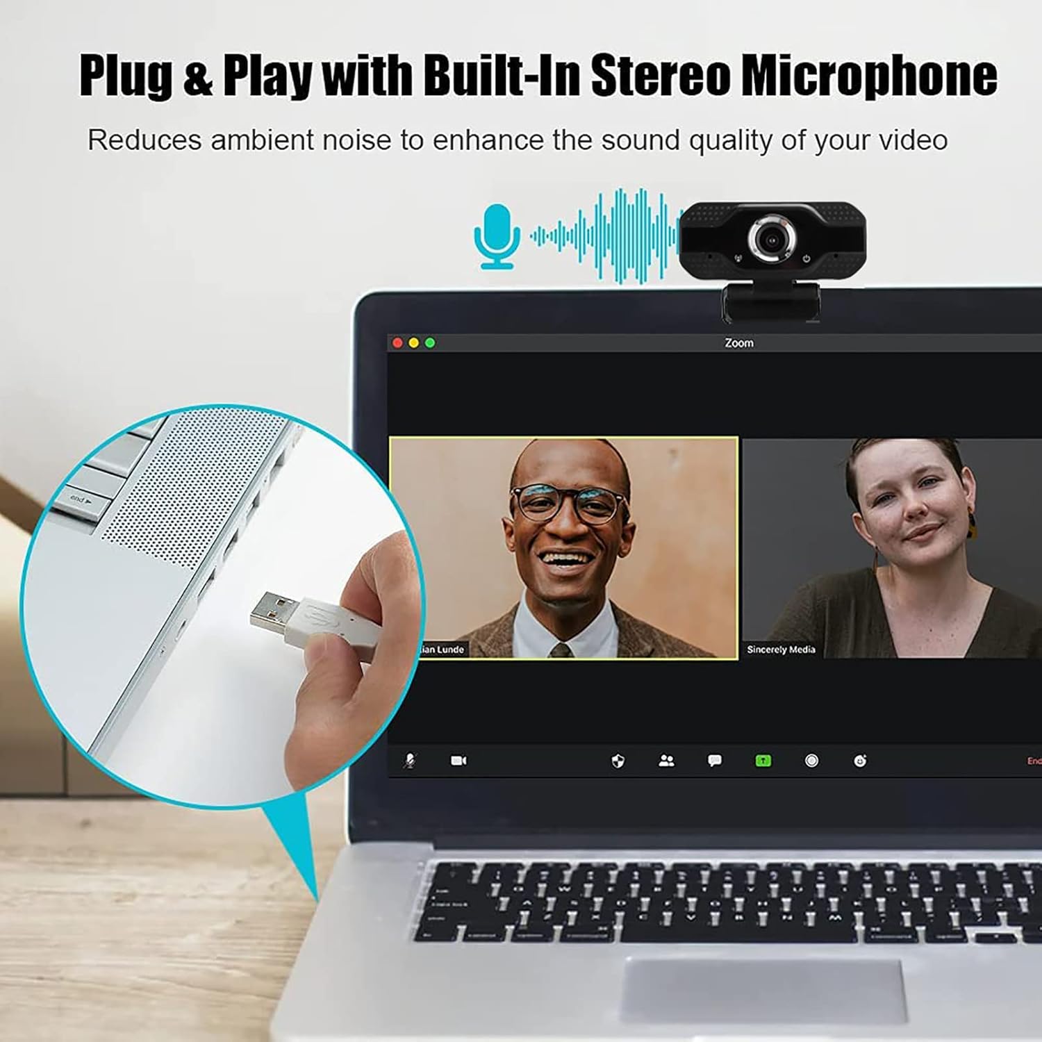 Webcam Computer Laptop 1080P Microphone Live Broadcast Video Calling Web Cameras Conference PC Camera