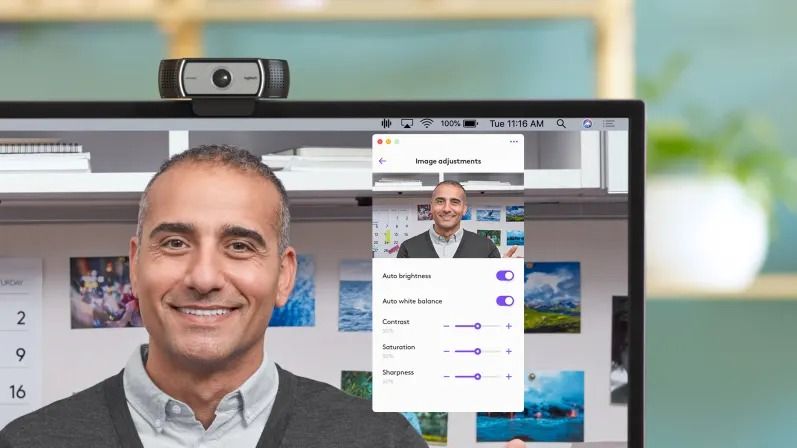 Logitech C930e Business Webcam Full HD 1080p 30fps HD Video Camera with Dual Stereo Microphones, 90° Wide Angle Lens, Autofocus, USB Plug & Play – Ideal for Zoom, Microsoft Teams & Online Meetings