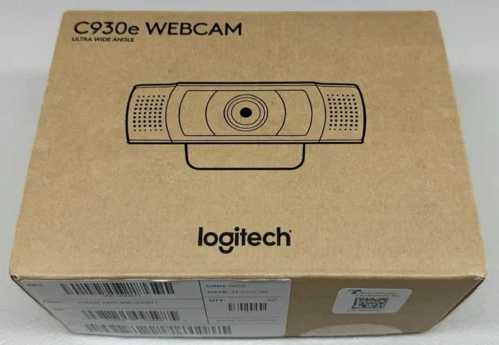 Logitech C930e Business Webcam 1080p Full HD | 90° Ultra-Wide Angle Carl Zeiss Lens | Autofocus | Dual Stereo Noise-Reducing Microphones | H.264 UVC 1.5 Encoding | USB Plug & Play | Privacy Shutter |