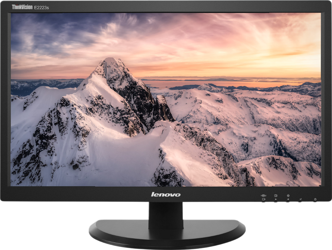 Lenovo ThinkVision E2223swA 21.5” Full HD 1920x1080 LED Monitor (Refurbished) – Business Desktop Display with VGA & DVI Ports, Energy Efficient Office Screen for Home, School & CCTV, PC MONITOR
