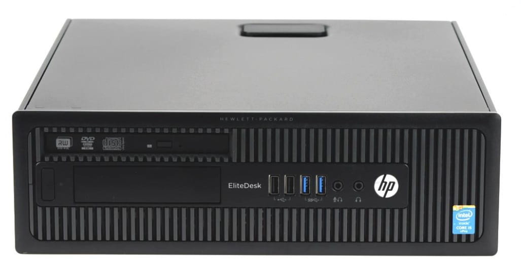 HP EliteDesk 800 G1 Core i5 (4th Gen) 4GB RAM 500GB HDD + HP ProDisplay 20 INCHES LED Monitor (REFURBISHED) Complete Desktop Computer Set for Office, WINDOWS 11 AND OFFICE READY AND FREE WIFI ADAPTER