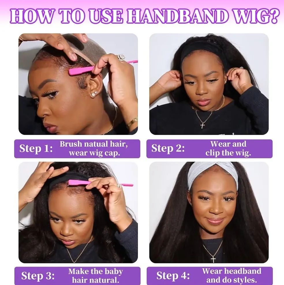 Heat friendly 22 inches bodywave headband wig colour 2/30 with a black headband