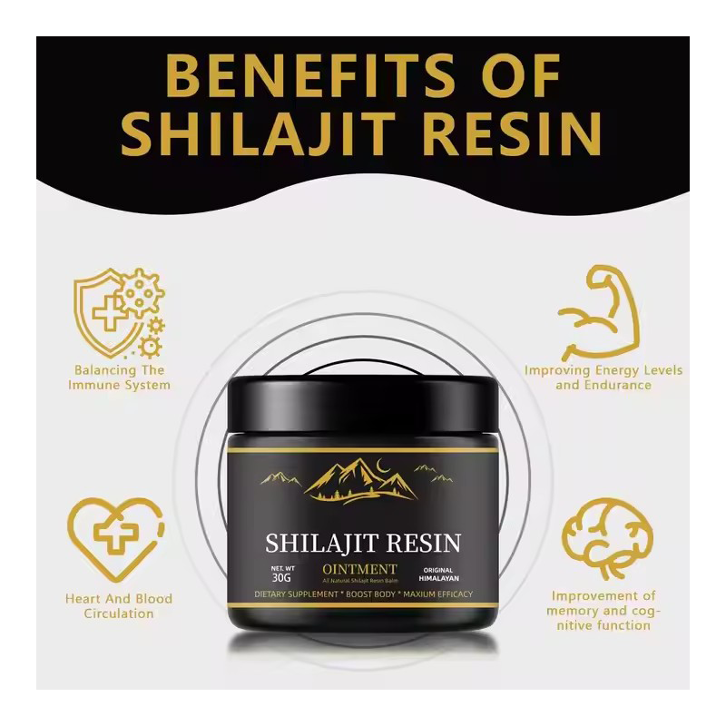 OEM Natural Original Shilajit Extract Supplement Multiple Minerals Fulvic Acid Shilajit Resin Pure Himalayan for Immune Support, Vegan