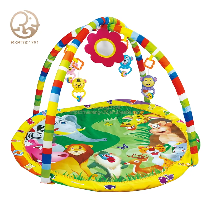 Infant Baby Kid Playmat Piano Activity Fitness Toddler Play Mat Toy- Educational Cotton Toddlers Musical Pedal Piano Soft Play Mat with Light