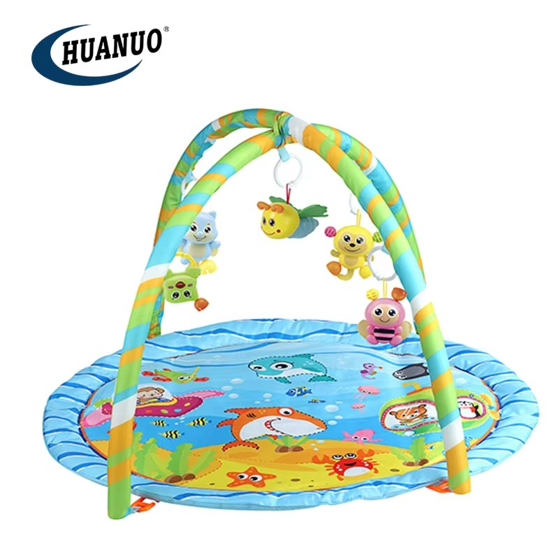 Infant Baby Kid Playmat Piano Activity Fitness Toddler Play Mat Toy- Educational Cotton Toddlers Musical Pedal Piano Soft Play Mat with Light