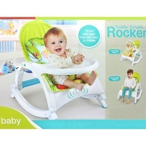 2 IN 1 Baby Rocker With Dining Table, Music And Vibration Baby Rocker Swing Chair 1-3 years