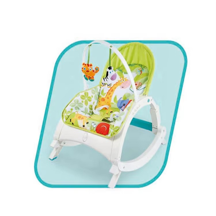 2 IN 1 Baby Rocker With Dining Table, Music And Vibration Baby Rocker Swing Chair 1-3 years