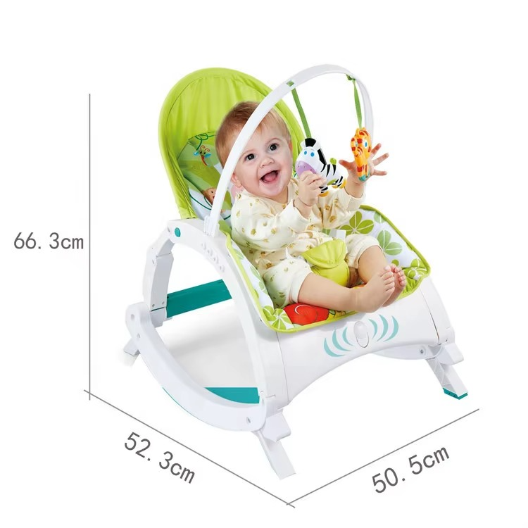 2 IN 1 Baby Rocker With Dining Table, Music And Vibration Baby Rocker Swing Chair 1-3 years