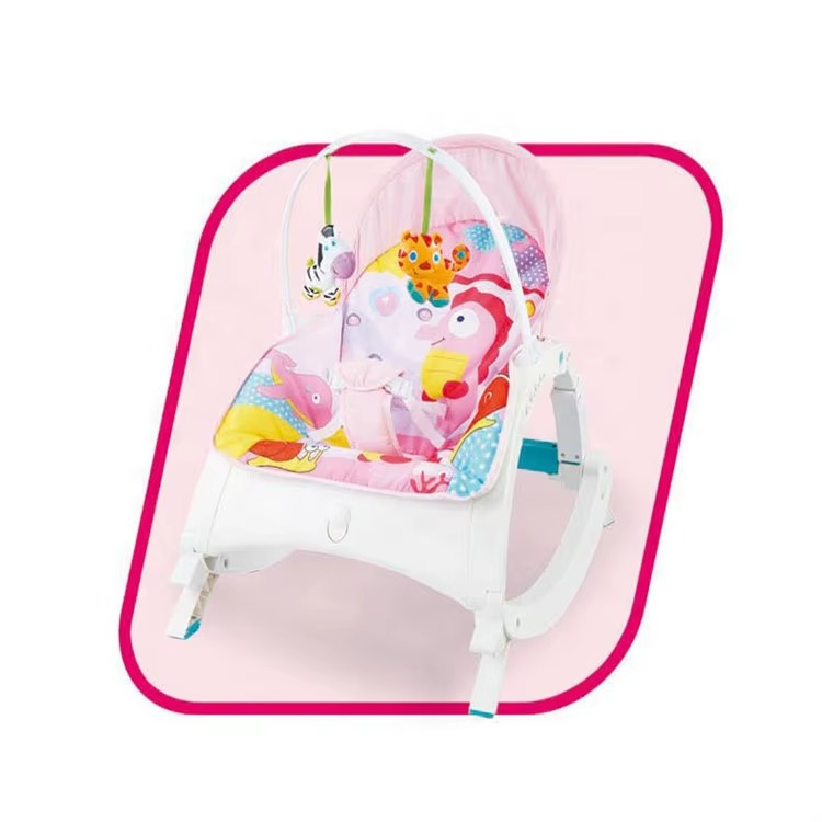 2 IN 1 Baby Rocker With Dining Table, Music And Vibration Baby Rocker Swing Chair 1-3 years