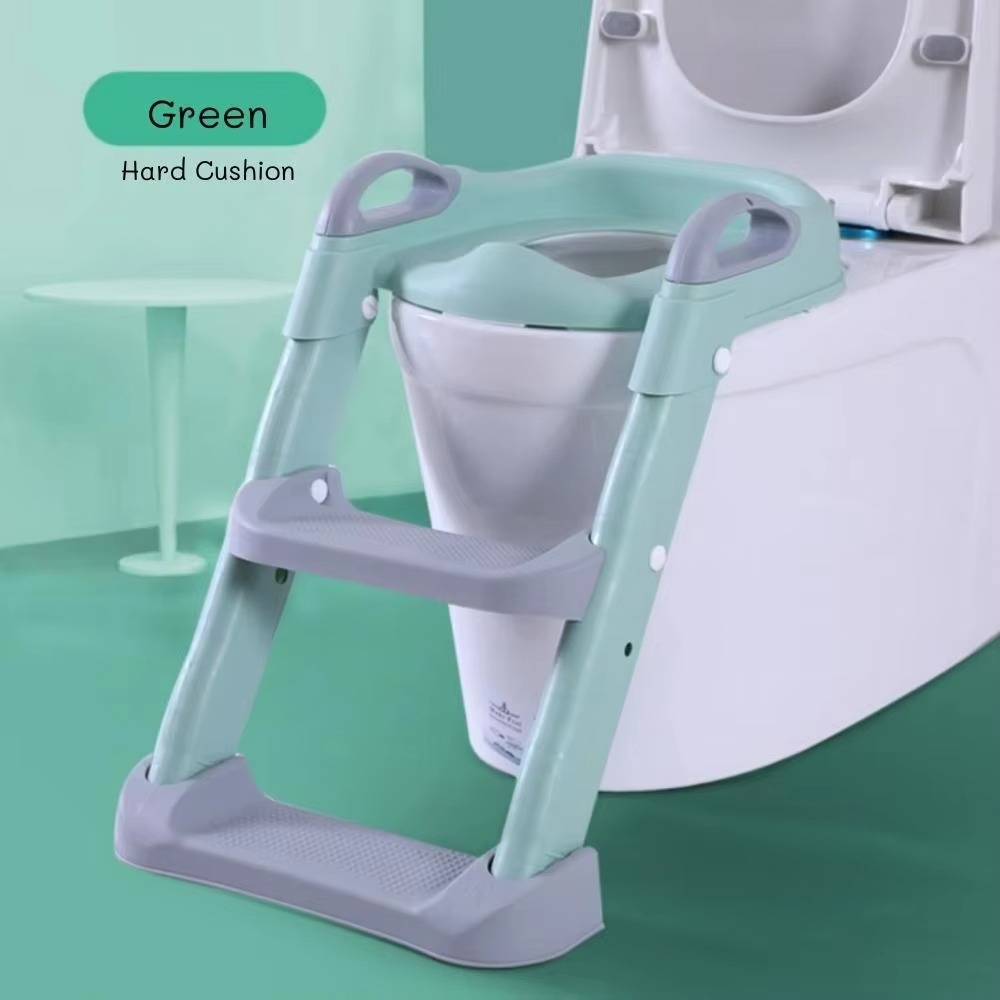 Children's Toilet Stair-Style Boys Girls Baby Ladder Folding Pot With Cushion Kids Household Potty Urinal Adjustable Step Stool