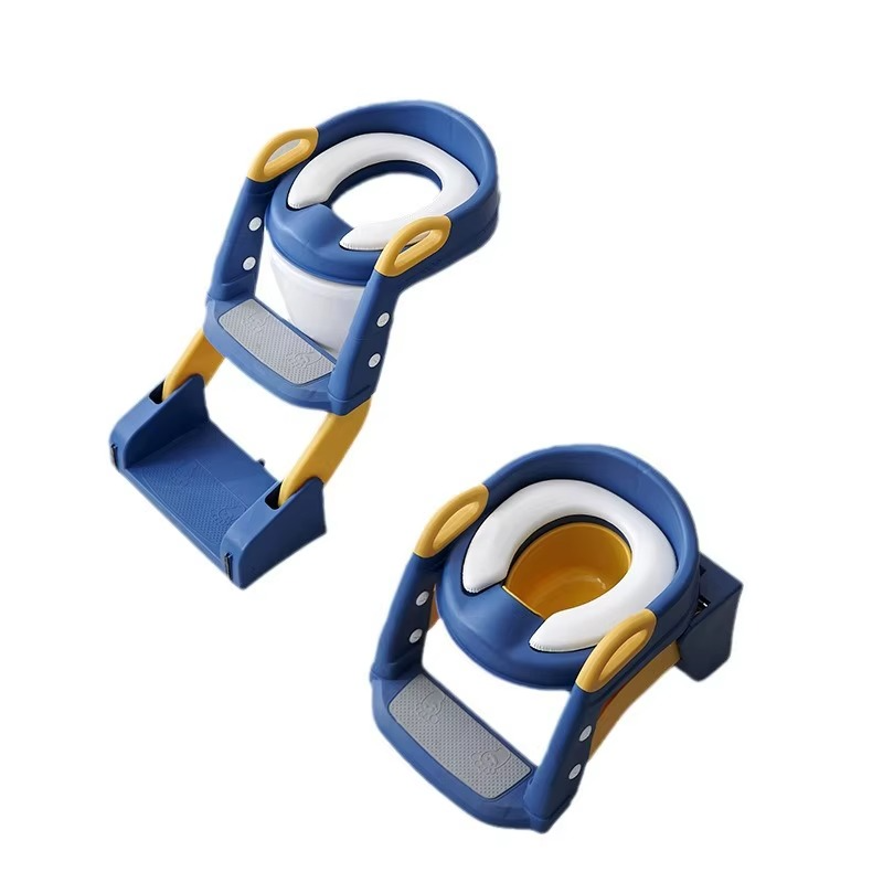 3-in-1 Potty Training Seat & Toilet / Toddler Toilet Seat with Step Stool Ladder for Boys & Girls, Kids, Foldable Potty Chair With Urinal & Splash Guard