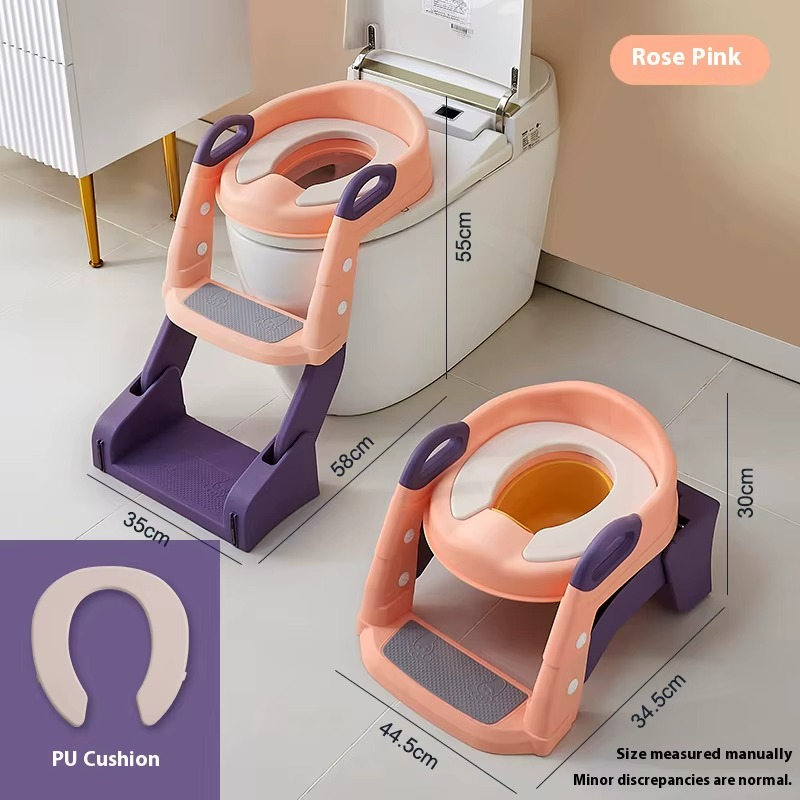 3-in-1 Potty Training Seat & Toilet / Toddler Toilet Seat with Step Stool Ladder for Boys & Girls, Kids, Foldable Potty Chair With Urinal & Splash Guard