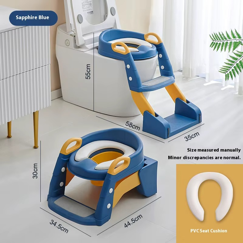 3-in-1 Potty Training Seat & Toilet / Toddler Toilet Seat with Step Stool Ladder for Boys & Girls, Kids, Foldable Potty Chair With Urinal & Splash Guard