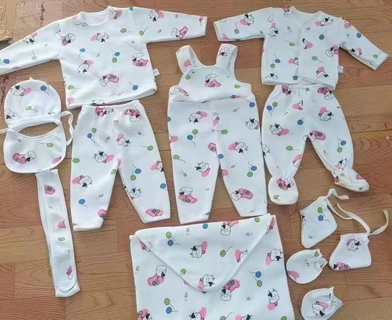 11 pieces New born Baby Layette Set Custom Infant Clothes- Bodysuits Pants Set Toddler Girl Boy Baby Gift Sets.