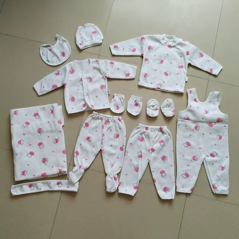 11 pieces New born Baby Layette Set Custom Infant Clothes- Bodysuits Pants Set Toddler Girl Boy Baby Gift Sets.