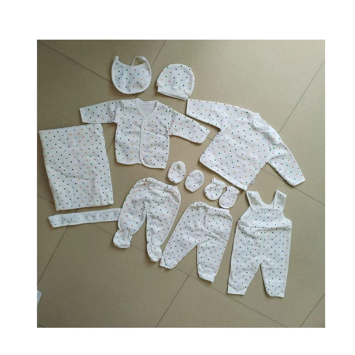 11 pieces New born Baby Layette Set Custom Infant Clothes- Bodysuits Pants Set Toddler Girl Boy Baby Gift Sets.