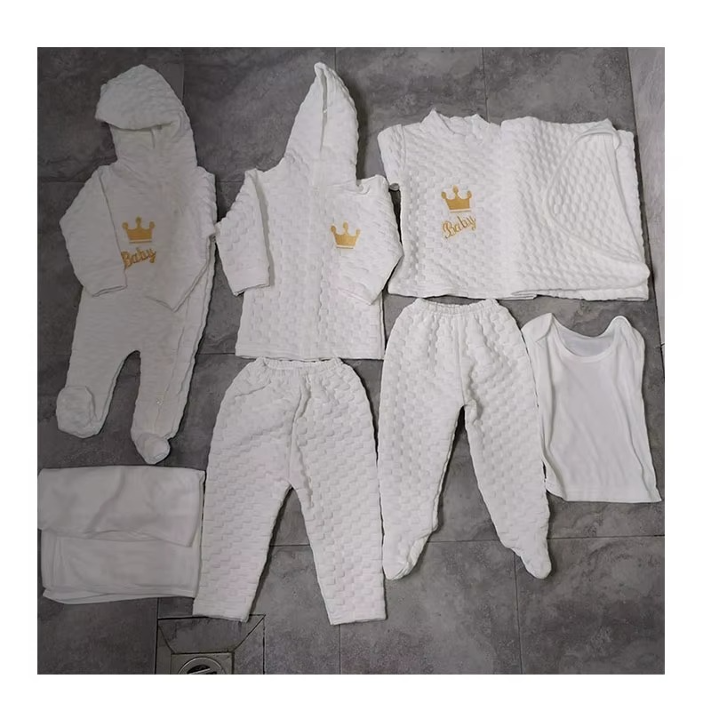 8-piece 0-6 Months Layette Pour Bebe Boys Girls Clothes New Born Winter Outfit Infant Romper Winter Fall Baby Welcome Clothes Set