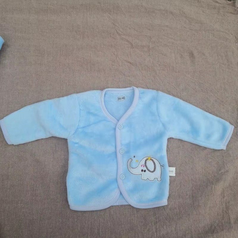 Newborn Essentials Baby Clothing Sets Newborn Clothes Wholesale 6 Pieces Flannel Newborn Winter Baby Clothes