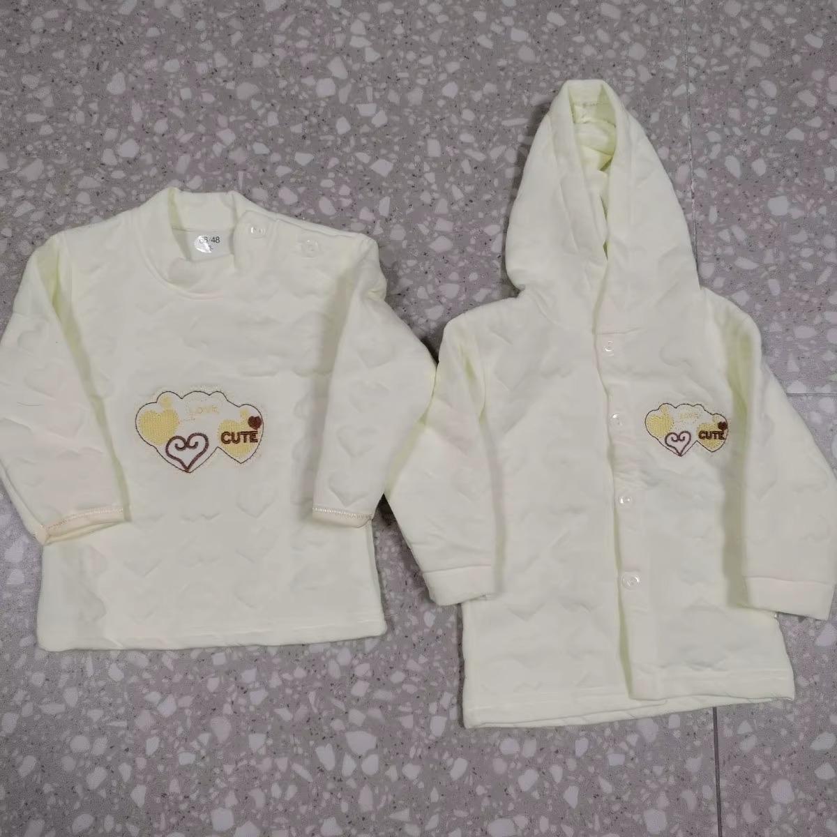 Unisex Baby Clothes 8 Piece Full Baby Layette Set Cotton Newborn Clothes Gift Set 0-6Months Babies Winter Wear