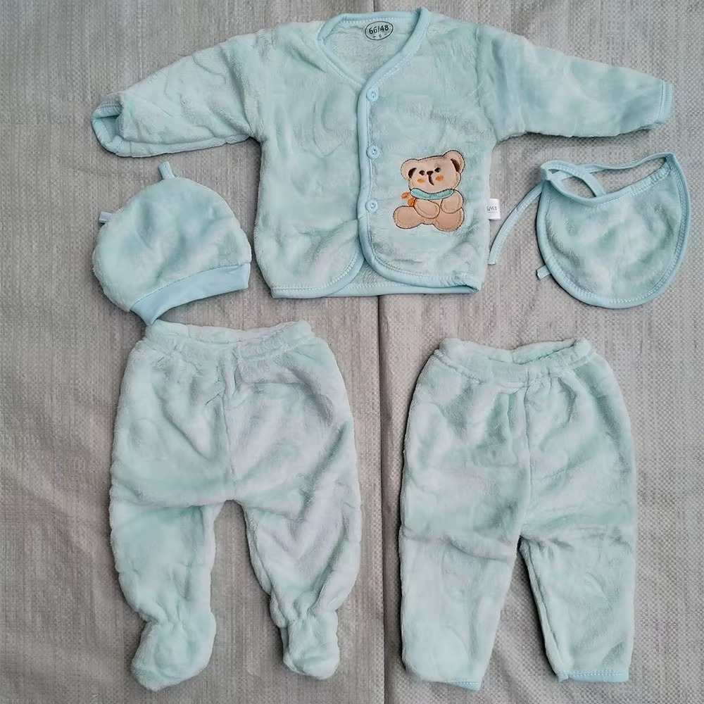 0-6 Month Newborn Baby Products 5 Piece Newborn Essentials Baby Clothes Winter Cute Layette Gift Set