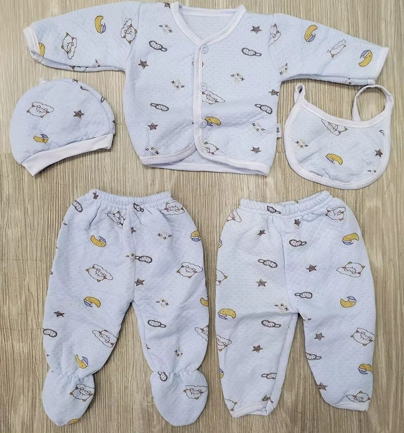 5-piece New Born Baby Clothes Winter Layette Gift Set Neutral Baby Clothes Newborn Baby Boy Girls Clothes Set