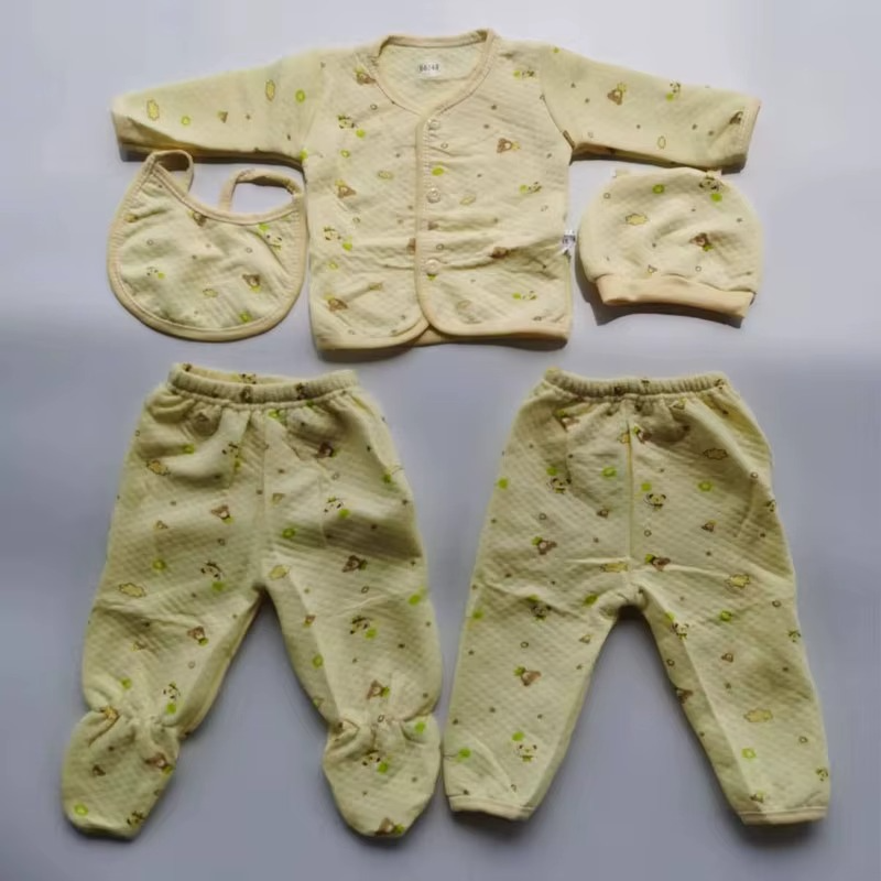 5-piece NewBorn Baby Clothes Winter Layette Gift Set Neutral Baby Clothes Newborn Baby Boy Girls Clothes Set