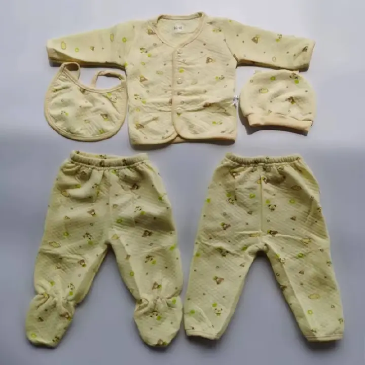 5-piece NewBorn Baby Clothes Winter Layette Gift Set Neutral Baby Clothes Newborn Baby Boy Girls Clothes Set