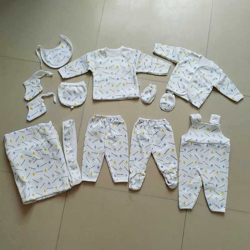 0-6M Newborn Layette Gift Set Bodysuits Pants for Baby Girl and Boy 11 Piece Essentials and Accessories Newborn Baby Clothes