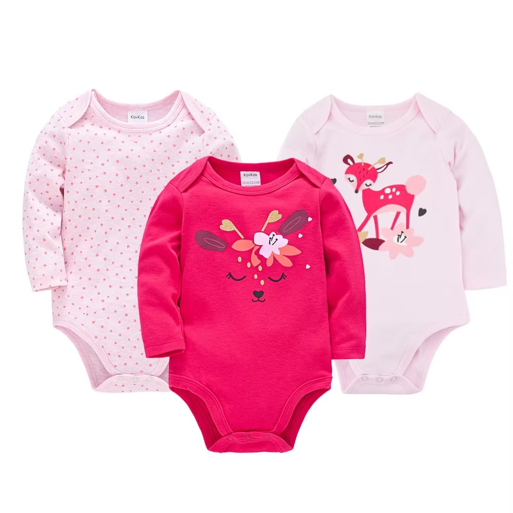 100% Cotton Babies Clothes Newborn Clothes 5 Pcs Baby Clothing Sets Long Sleeves Baby Bodysuit