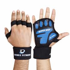 Breathable Half Finger Gym Gloves with Wrist Support – Anti-Slip Weight Lifting Gloves for Men & Women, Padded Palm Workout Gloves for Fitness, Bodybuilding & Cross Training