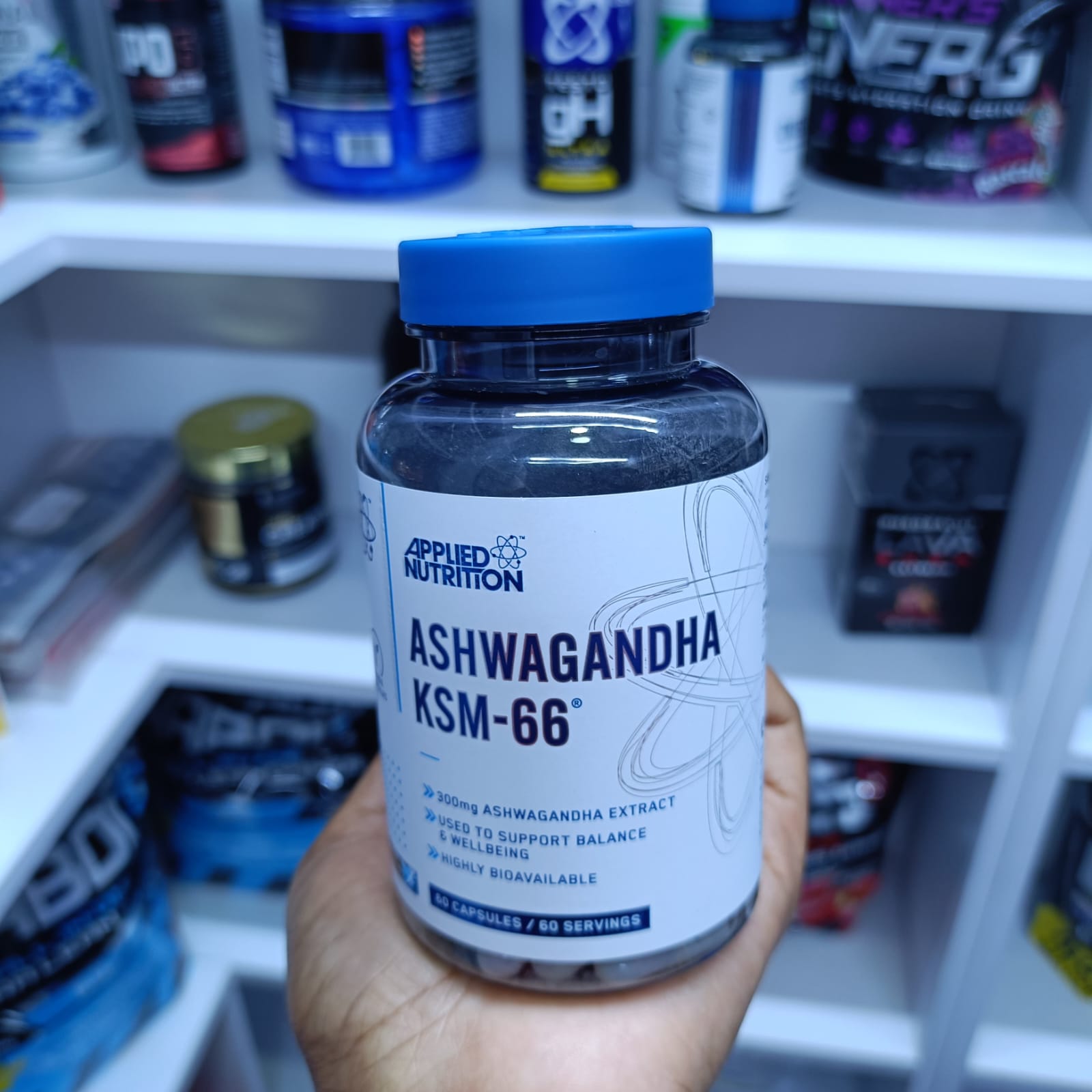 Applied Nutrition Ashwagandha KSM-66 Capsules, High Strength Adaptogen Extract for Stress Support, Mood Balance & Energy, Highly Bioavailable Herbal Supplement Capsules