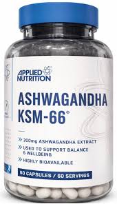 Applied Nutrition Ashwagandha KSM-66 Capsules, High Strength Adaptogen Extract for Stress Support, Mood Balance & Energy, Highly Bioavailable Herbal Supplement Capsules