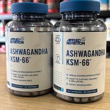 Applied Nutrition Ashwagandha KSM-66 Capsules, High Strength Adaptogen Extract for Stress Support, Mood Balance & Energy, Highly Bioavailable Herbal Supplement Capsules