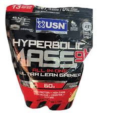 USN Hyperbolic Mass GH Extreme Mass Gainer, High Calorie Protein & Carb Blend with Creatine for Muscle Size, Strength & Weight Gain Support, Advanced All-in-One Bulking Formula