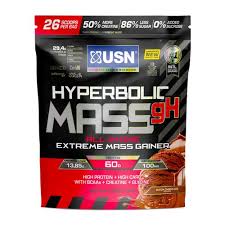 USN Hyperbolic Mass GH Extreme Mass Gainer, High Calorie Protein & Carb Blend with Creatine for Muscle Size, Strength & Weight Gain Support, Advanced All-in-One Bulking Formula