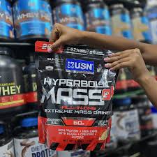 USN Hyperbolic Mass GH Extreme Mass Gainer, High Calorie Protein & Carb Blend with Creatine for Muscle Size, Strength & Weight Gain Support, Advanced All-in-One Bulking Formula