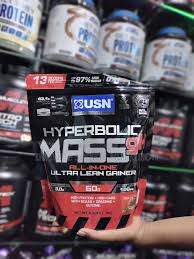 USN Hyperbolic Mass GH Extreme Mass Gainer, High Calorie Protein & Carb Blend with Creatine for Muscle Size, Strength & Weight Gain Support, Advanced All-in-One Bulking Formula