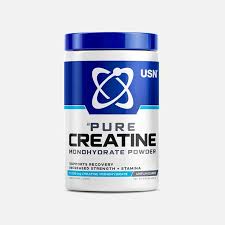 USN Pure Creatine Monohydrate Powder, Unflavoured High Strength Creatine for Increased Strength, Power & Muscle Recovery, Supports Performance & Stamina for Gym & Training